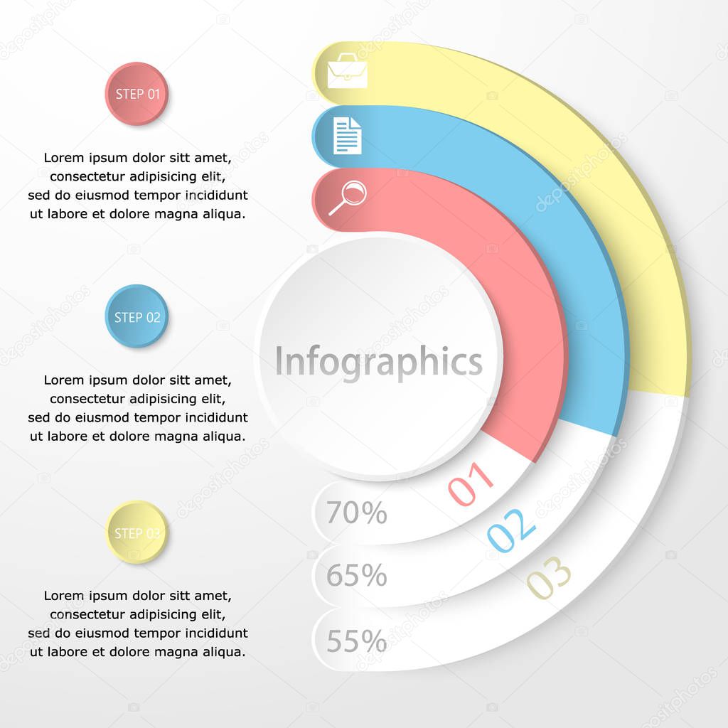 Vector abstract illustration. Infographics.