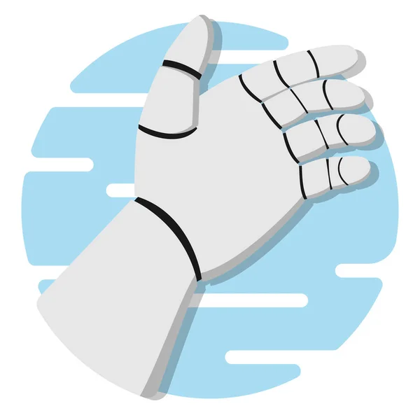 Pictogram van de robot de hand. — Stockvector