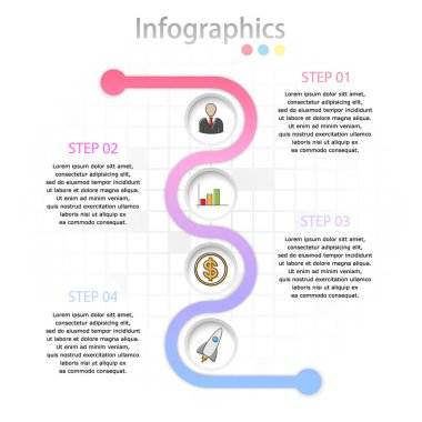 Vektör soyut çizim. Infographics.