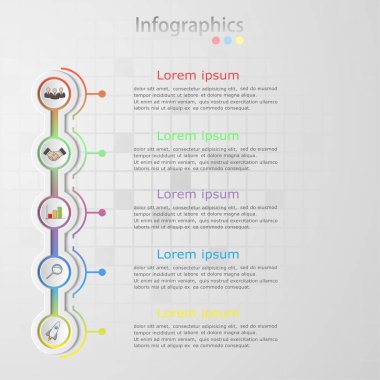 Vektör soyut çizim. Infographics.
