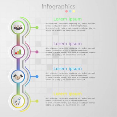 Vektör soyut çizim. Infographics.