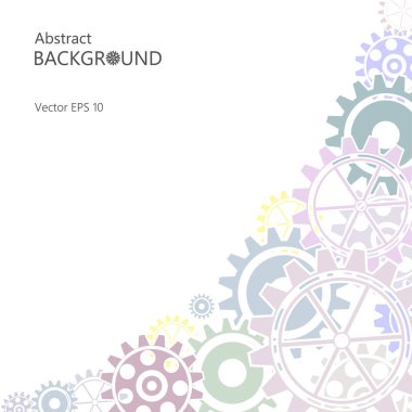 Vektör modern arka plan renkli vites ile.