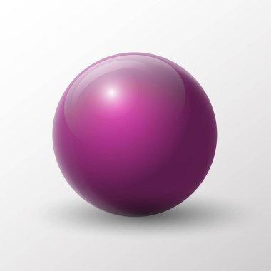 Renkli parlak top vektör çizim.