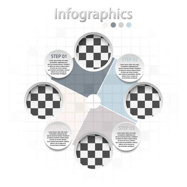 Ilustración abstracta vectorial. Infografías . — Vector de stock