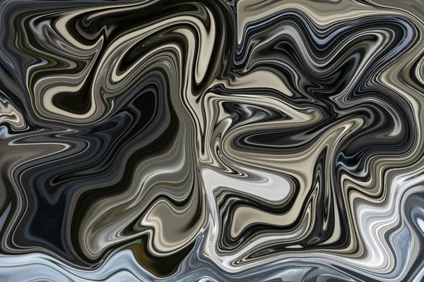 Abstraction with smooth lines in a light gray hue, silver color in wavy images. — ストック写真