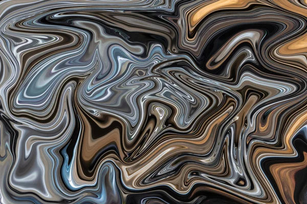 Abstractie met gladde lijnen in een lichtgrijze tint, zilveren kleur in golvende beelden. — Stockfoto