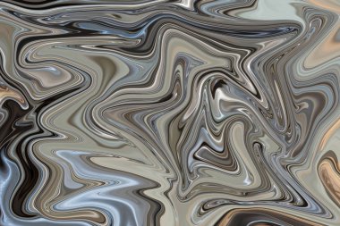 Açık gri renkli düz çizgilerle soyutlama, dalgalı resimlerle gümüş renk.