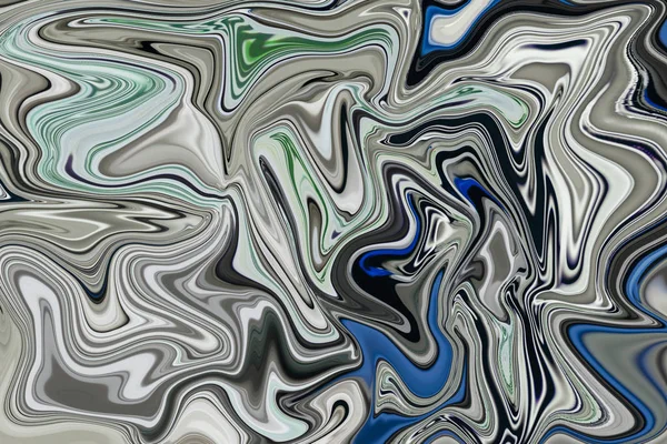 Abstraktion mit glatten Linien in einem hellgrauen Farbton, silberne Farbe in welligen Bildern. — Stockfoto