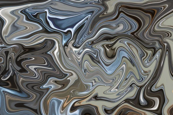 Abstractie met gladde lijnen in een lichtgrijze tint, zilveren kleur in golvende beelden. — Stockfoto