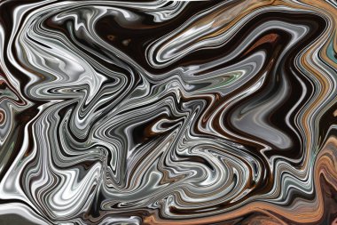 Açık gri renkli düz çizgilerle soyutlama, dalgalı resimlerle gümüş renk.