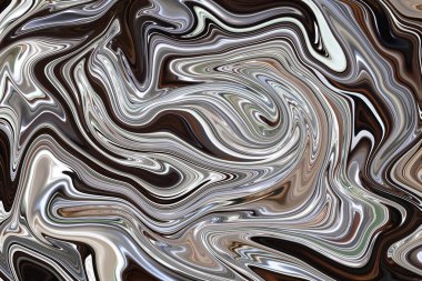 Açık gri renkli düz çizgilerle soyutlama, dalgalı resimlerle gümüş renk.