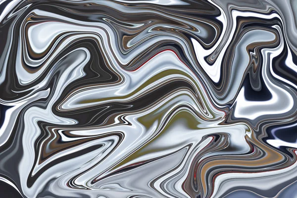 Abstraction with smooth lines in a light gray hue, silver color in wavy images. — ストック写真