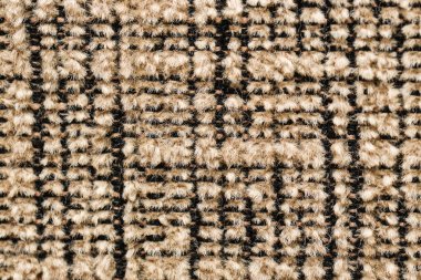 Koyu bej kumaşın dokusu, yakın plan kumaş dokusu..