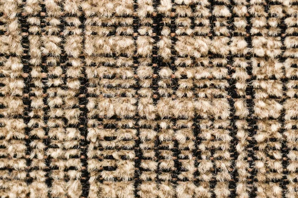 Koyu bej kumaşın dokusu, yakın plan kumaş dokusu..