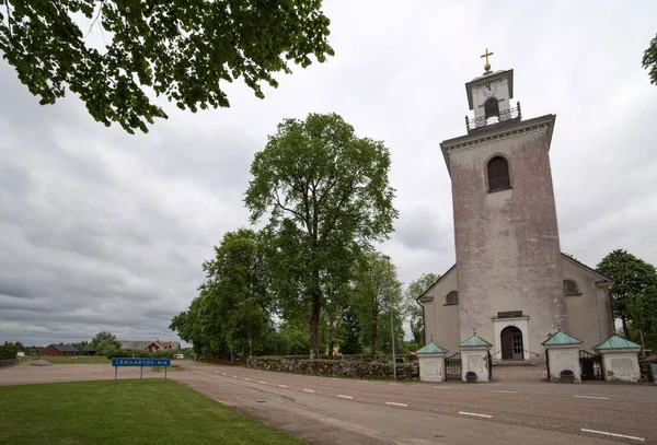 Kyrkobyggnaden i Laangaryd i Halland, Sverige — Stockfoto