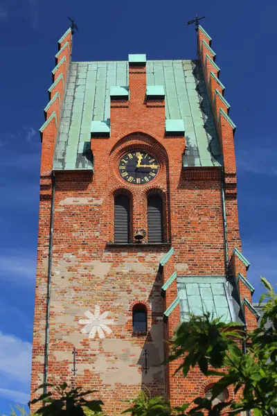 S:t Nikolas kyrka i Trelleborg i Sverige — Stockfoto