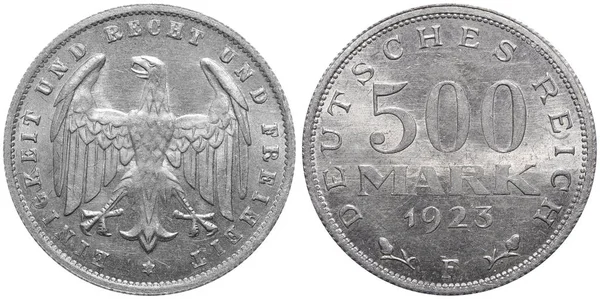 500 Mark coin formerly used in the German Reich — Stock Photo, Image