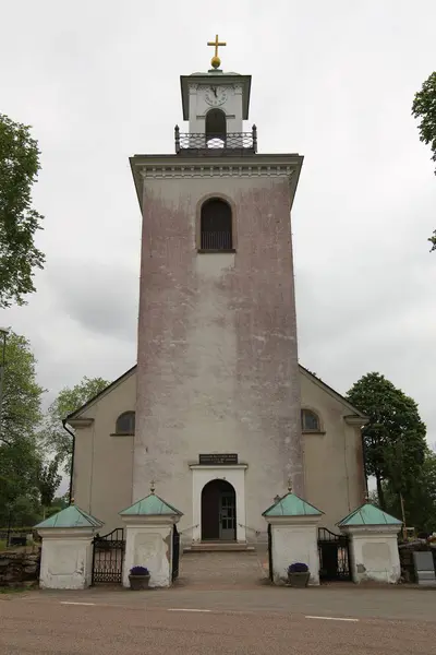 Halland, İsveç'te Laangaryd Binası kilise — Stok fotoğraf