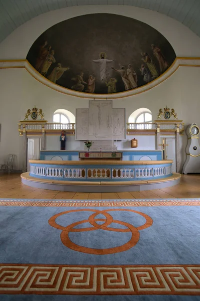 Βωμός της εκκλησίας στην Laangaryd λοφοσειράς, Σουηδία — Φωτογραφία Αρχείου