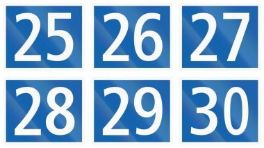 Hauptstrassen (ana yollar) İsviçre belirtileri topluluğu