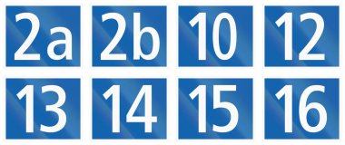 Hauptstrassen (ana yollar) İsviçre belirtileri topluluğu