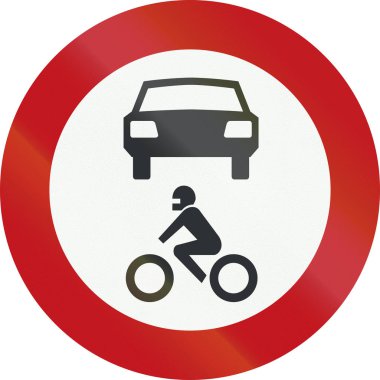 Hollanda yasağı - Hayır motosiklet veya araba oturum