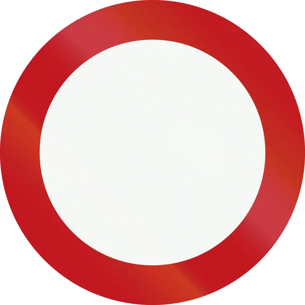 Um sinal de proibição neerlandês - Sem entrada — Fotografia de Stock