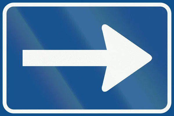 Netherlands road sign C4 - One-way road — Stock Photo, Image