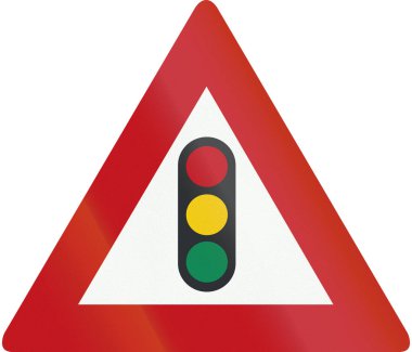 Hollanda yol işaret J32 - trafik ışıkları