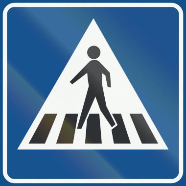 Hollanda yol işaret L2 - yaya geçidi