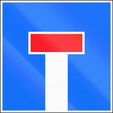 İsviçre - çıkmaz sokak kullanılan yol işareti