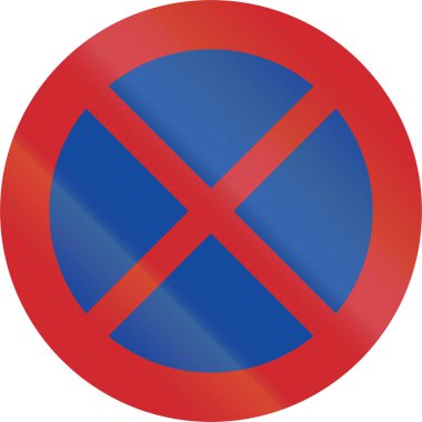 Durdurma veya otopark İsveç'te - kullanılan yol işareti