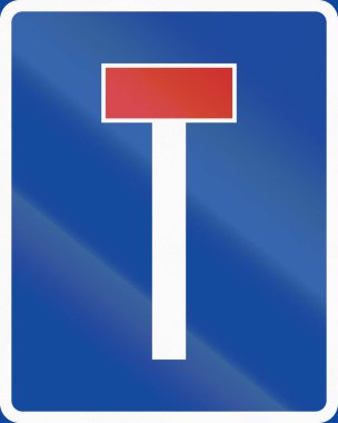 İsveç'te - hayır yol kullanılan yol işareti