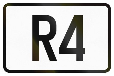 Belçika'da kullanılan numaralı halka otoyol kalkan