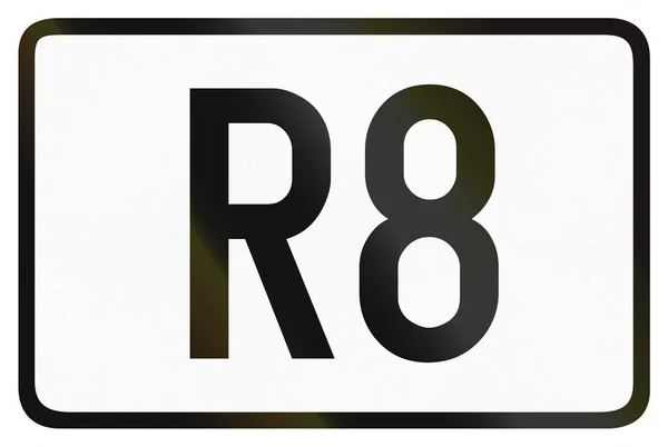 Escudo de rodovia anel numerado que é usado na Bélgica — Fotografia de Stock