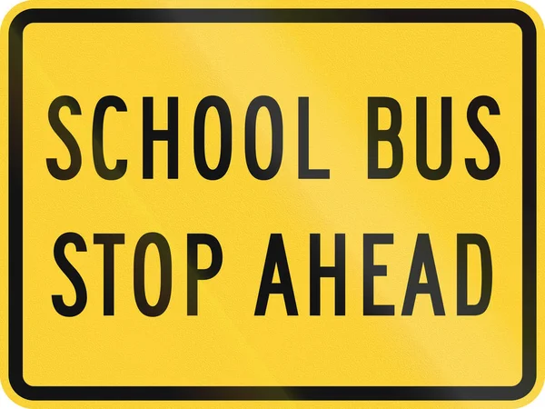 Verkeersbord gebruikt in de Amerikaanse staat Delaware - school zone teken — Stockfoto