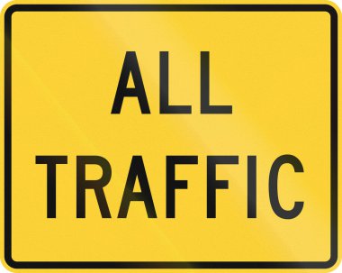 Yol işaret ABD'de Delaware devlet - tüm trafiği kullanılır.