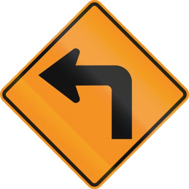 Geçici yol denetimi sürüm - sola dönün