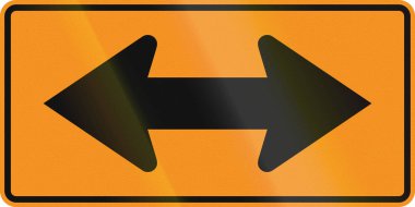 Amerika Birleşik Devletleri Mutcd yol işaret - her iki yönde