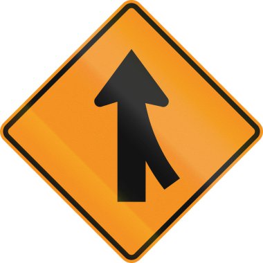 Amerika Birleşik Devletleri Mutcd yol işaret - kavşak ile birleştirme