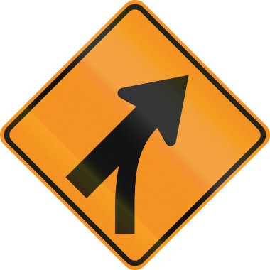 Amerika Birleşik Devletleri Mutcd yol işaret - kavşak ile birleştirme