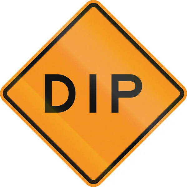 Versión de control temporal de la carretera - Dip — Foto de Stock