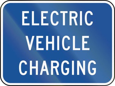 United States MUTCD road sign - Charging station clipart