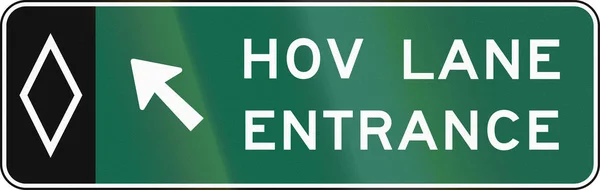 United States MUTCD road sign - HOV sign — Stock Photo, Image
