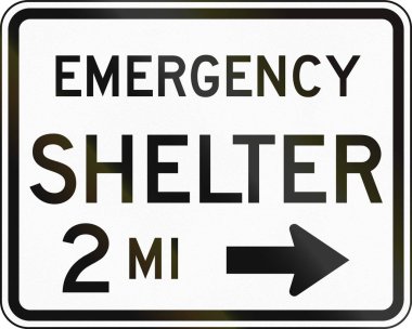 Amerika Birleşik Devletleri Mutcd acil yol işareti - acil barınak