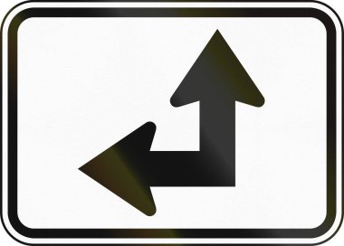 Amerika Birleşik Devletleri Mutcd Kılavuzu yol işaret - Lane yön