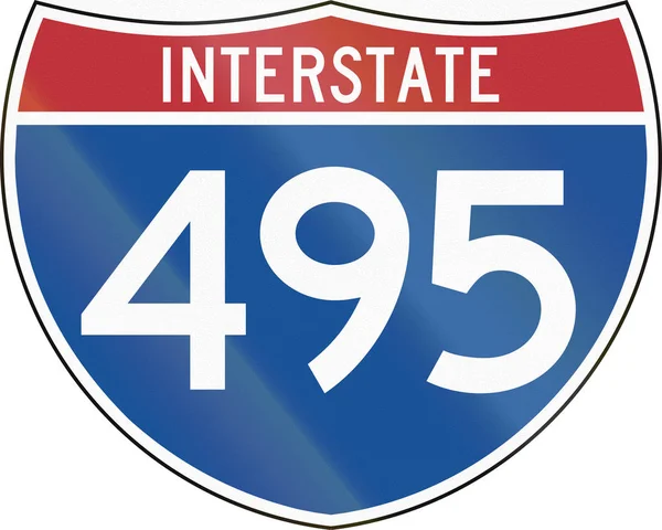 United States MUTCD road sign - Interstate shield — Stock Photo, Image