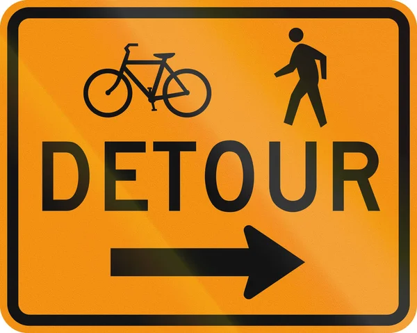 United States MUTCD road sign - Detour — Stock Photo, Image