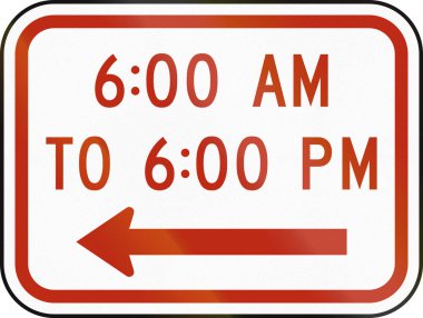 Amerika Birleşik Devletleri Mutcd yol işaret - saatlerde