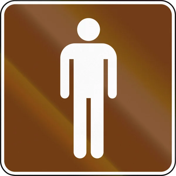 United States MUTCD guide road sign - WC — Stock Photo, Image